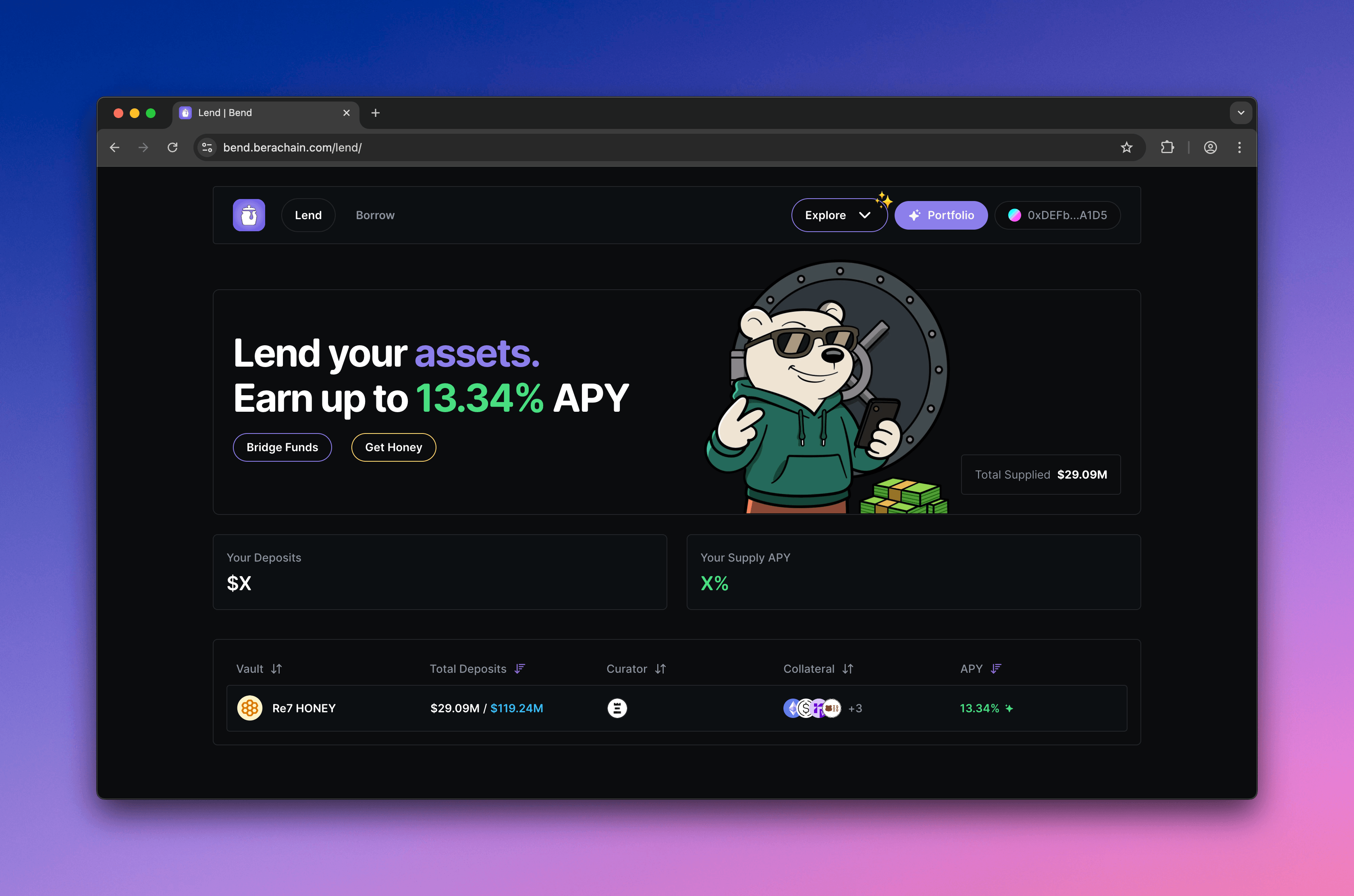 Berachain Bend - Vaults